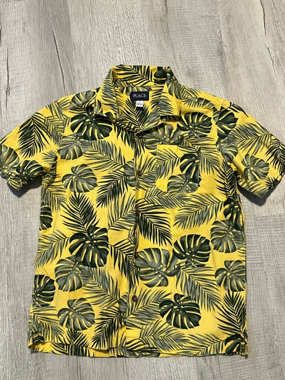 Boys button down top Hawaiian style